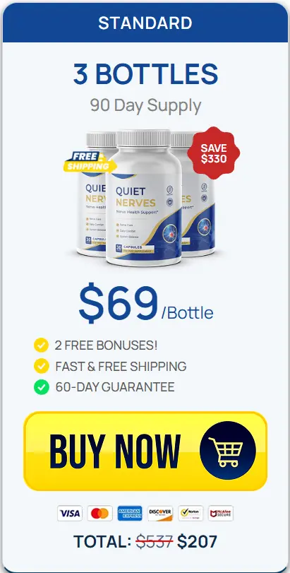 QuietNerves order 3 bottles